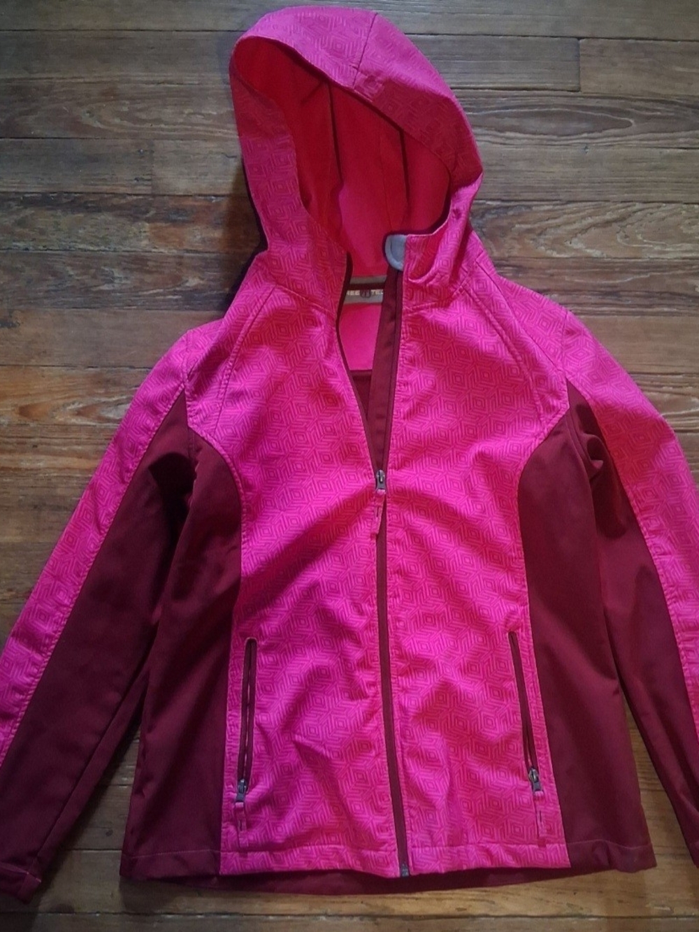 Women's Pink Hooded Softshell Jacket